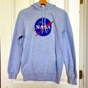 Unisex grey nasa hoodie